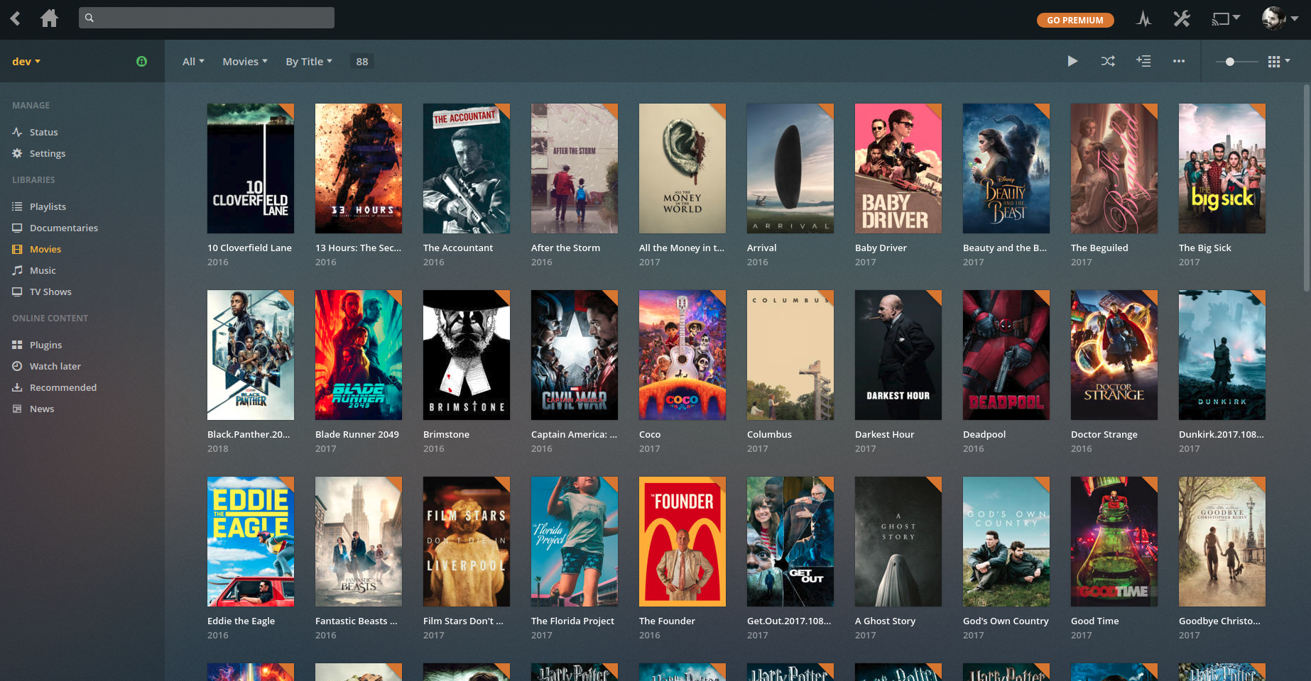 plex audiobook library